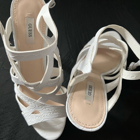 Guess Kasey Birdcage Ankle Platform Heels - Picture 3 of 6